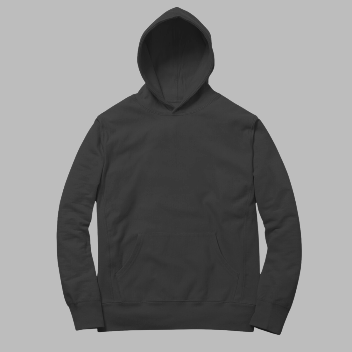 Black Solid Hoodie