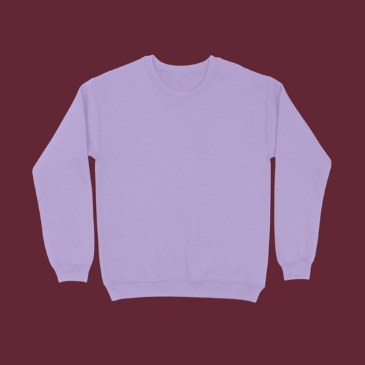 Lavender Solid Sweatshirt