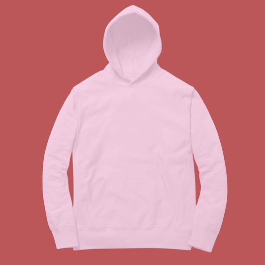 Light Pink Solid Hoodie