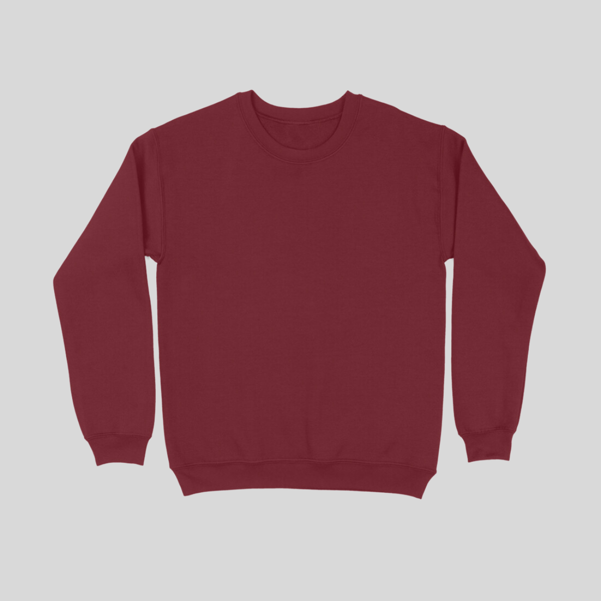 Maroon Solid Sweatshirt