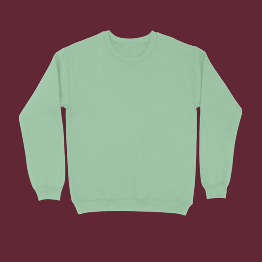 Mint Green Solid Sweatshirt