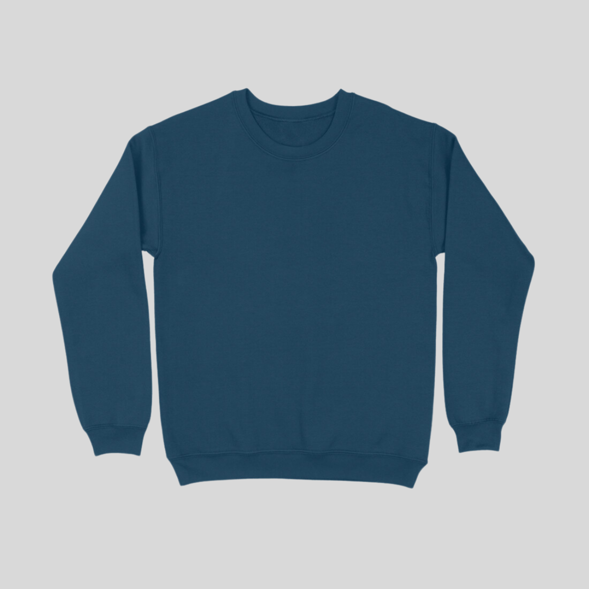 Navy Blue Solid Sweatshirt