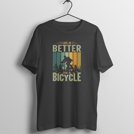 Life Is Better On A Bicycle Half Sleeve T-shirt